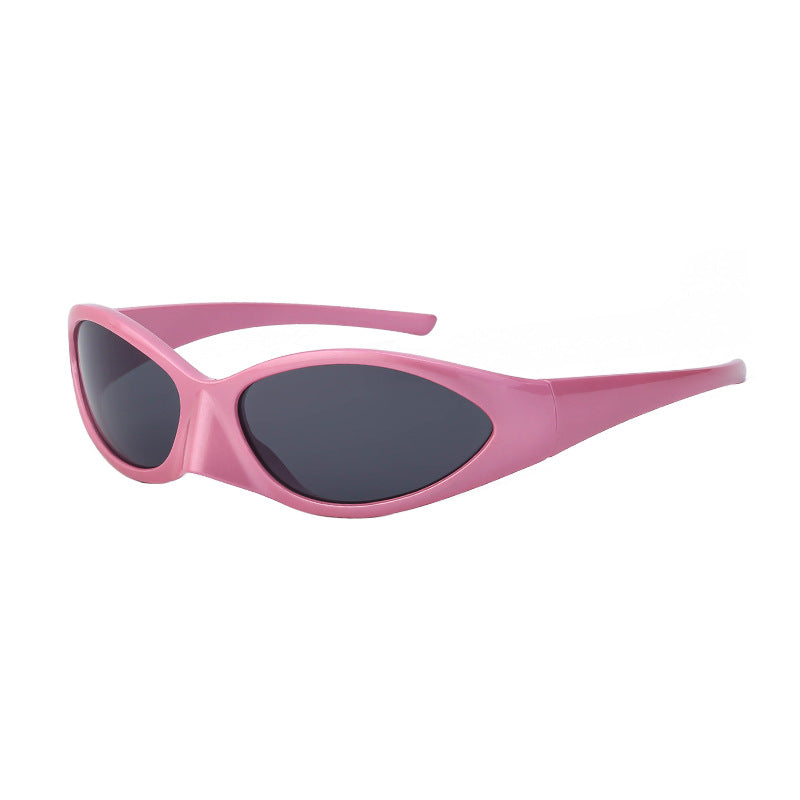 Steampunk Sunglasses Women Anti Ultraviolet Personality Small Frame Riding Sunglasses