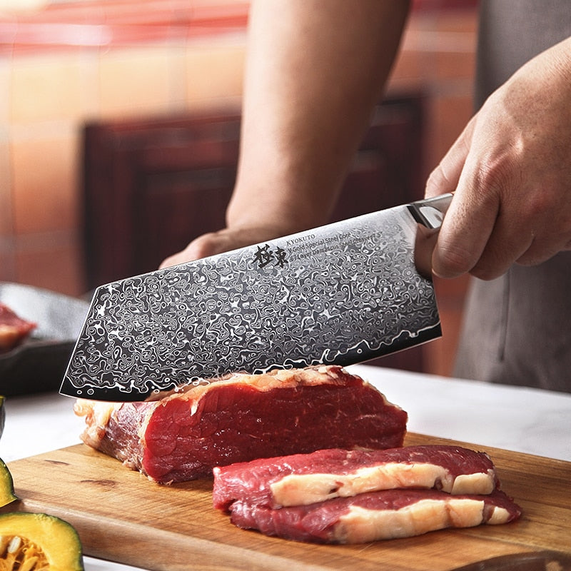 67-layer steel V gold 10 Damascus kitchen knife chef Knives Gyuto Santoku Cleaver Paring Steak Slicing Utility Boning Salmon