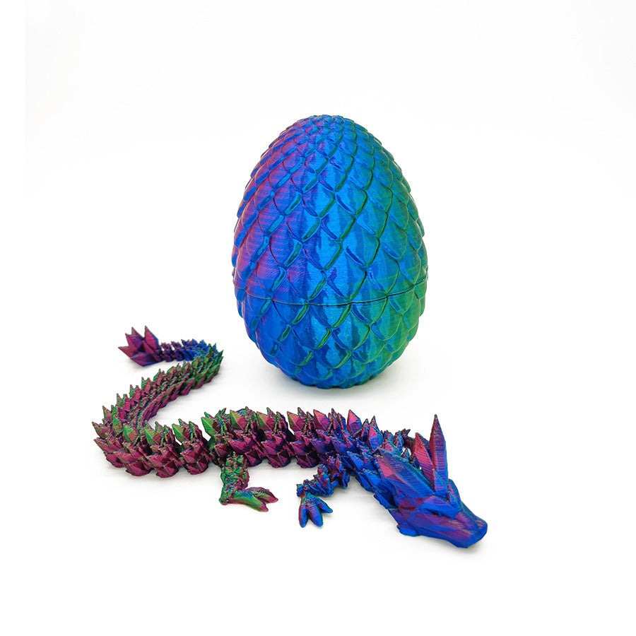 Copy of Dragon Egg 3D Printing Crystal Dragon Gem Dragon Egg Divine Dragon Storage Set Craft Gift Decoration Creative Toy Trendy Play