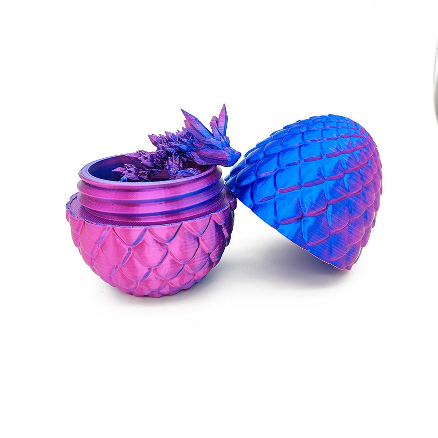 Copy of Dragon Egg 3D Printing Crystal Dragon Gem Dragon Egg Divine Dragon Storage Set Craft Gift Decoration Creative Toy Trendy Play