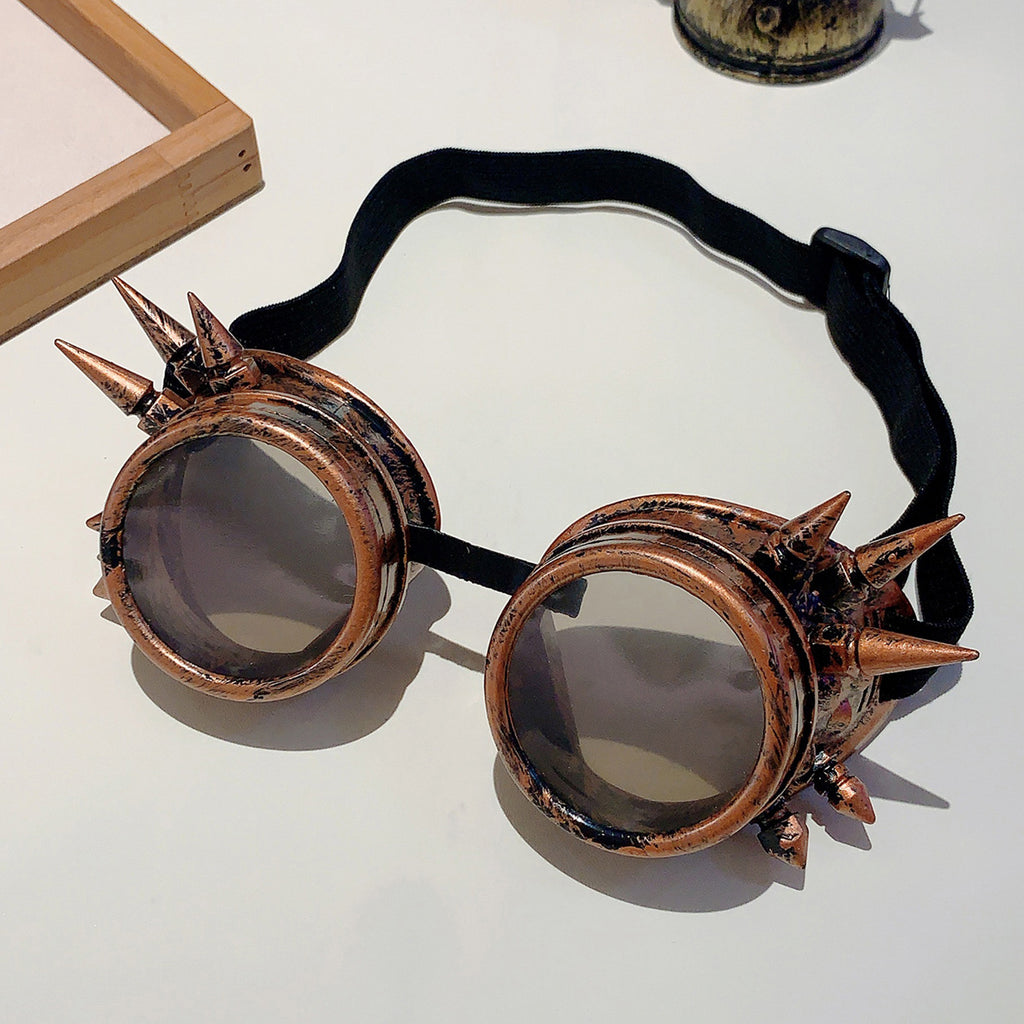 New Halloween Costume Retro Punk Steampunk Glasses Party Festival Cosplay Decorative Props