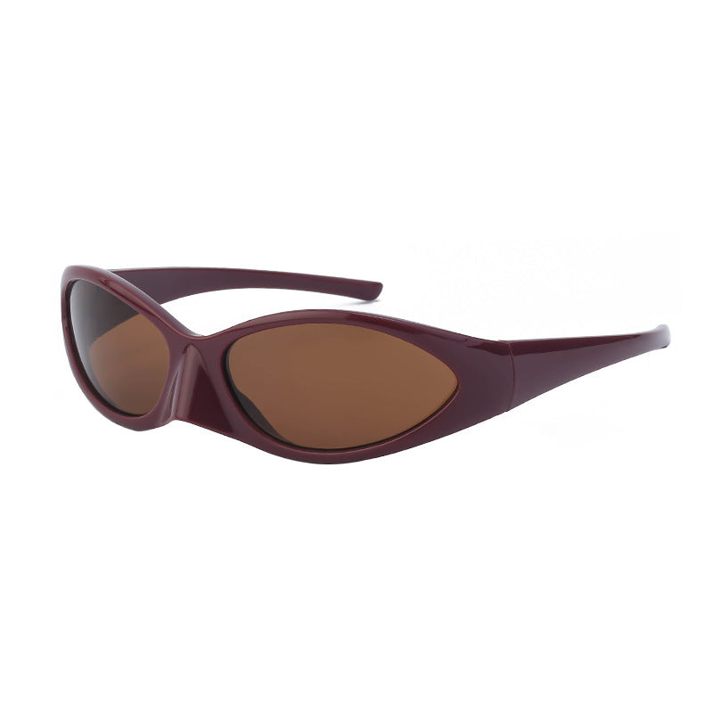 Steampunk Sunglasses Women Anti Ultraviolet Personality Small Frame Riding Sunglasses