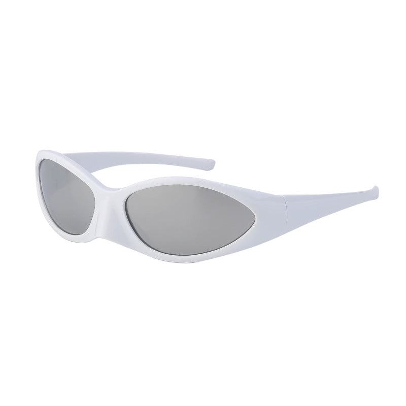 Steampunk Sunglasses Women Anti Ultraviolet Personality Small Frame Riding Sunglasses