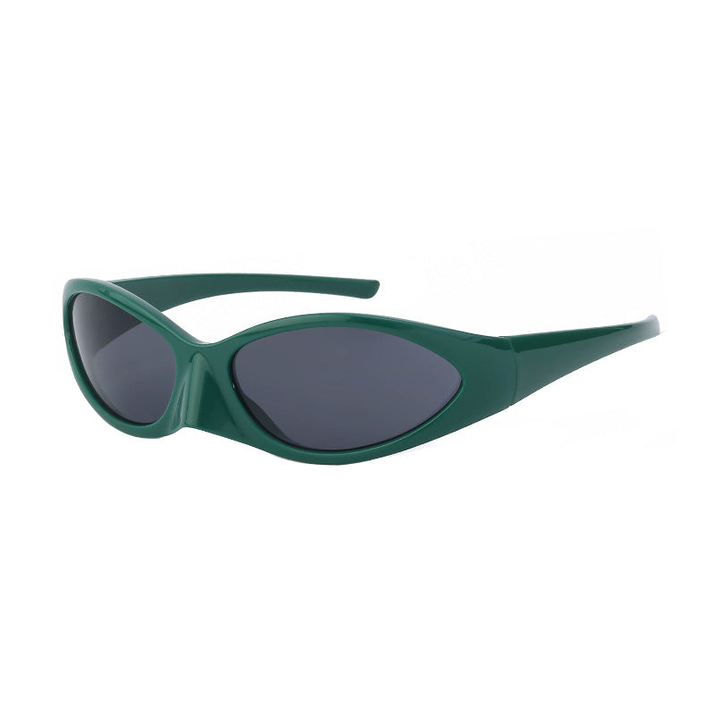 Steampunk Sunglasses Women Anti Ultraviolet Personality Small Frame Riding Sunglasses