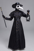 Halloween Adult Medieval Steampunk Style European Plague Doctor Costume Crow Long Beak Birdman Outfit