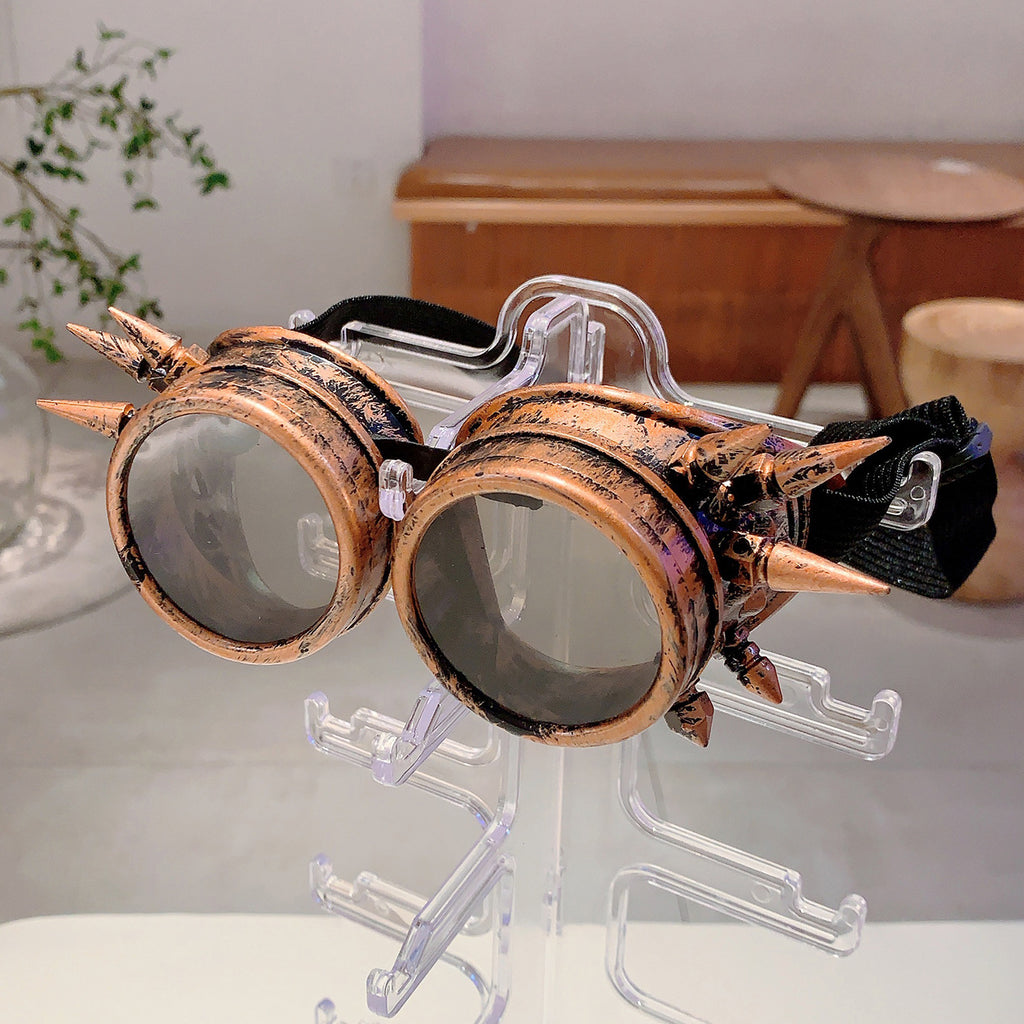 New Halloween Costume Retro Punk Steampunk Glasses Party Festival Cosplay Decorative Props