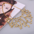 Classic luxury hollow humanoid Art Deco Style Necklace