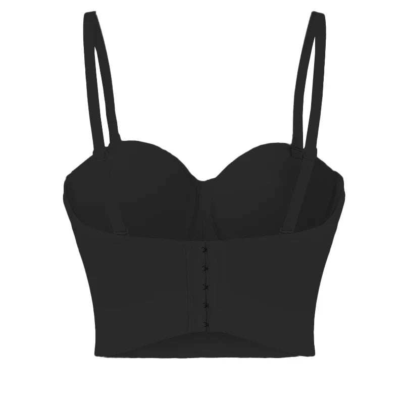 Wholesale Luxury Design Corset Diamonds Rivet Outwear Crop Tops for Women Sexy Camis