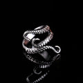 Rings Titanium Steel Gothic Deep Sea Squid Octopus Ring Fashion Jewelry Adjustable Size