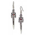 New Gothic Skull Sword Earrings and Earrings Wish New Jewelry