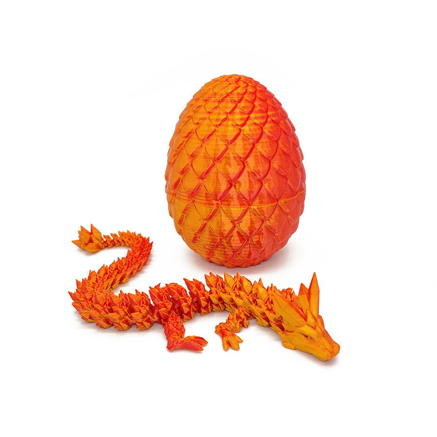 Copy of Dragon Egg 3D Printing Crystal Dragon Gem Dragon Egg Divine Dragon Storage Set Craft Gift Decoration Creative Toy Trendy Play