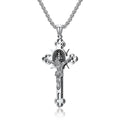 Titanium Steel Cross Necklace Retro Personality Hipster Men And Women Pendant