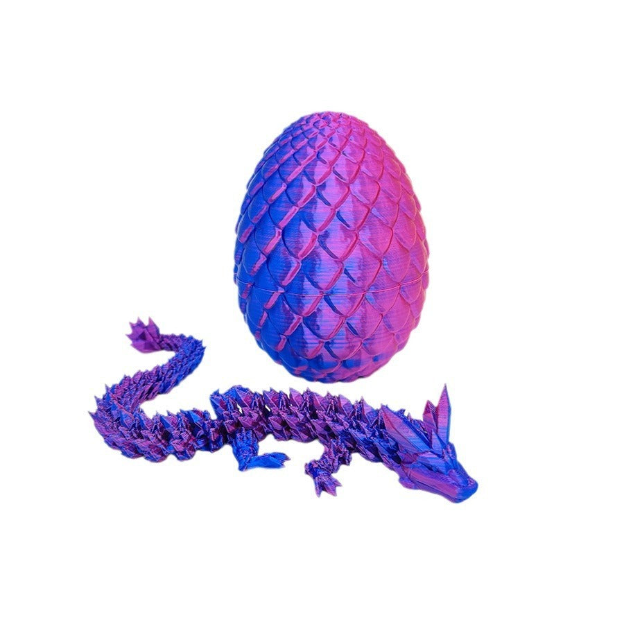 Copy of Dragon Egg 3D Printing Crystal Dragon Gem Dragon Egg Divine Dragon Storage Set Craft Gift Decoration Creative Toy Trendy Play